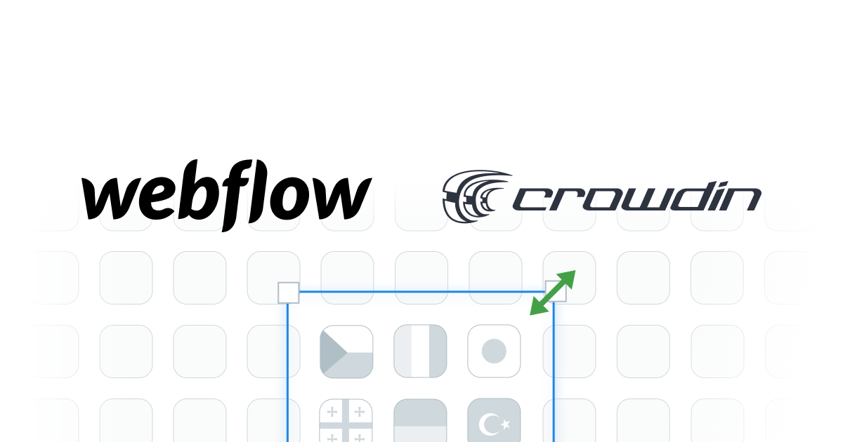 Webflow website localization with Crowdin